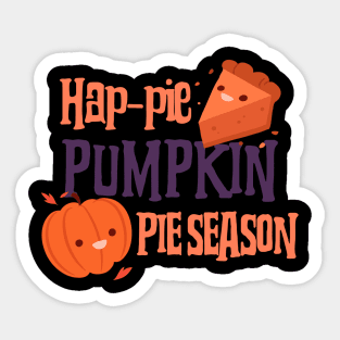 Happie Pumpkin Pie Season Sticker